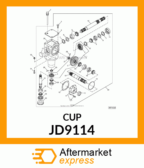 CUP BEARING JD9114