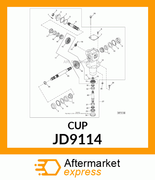 CUP BEARING JD9114