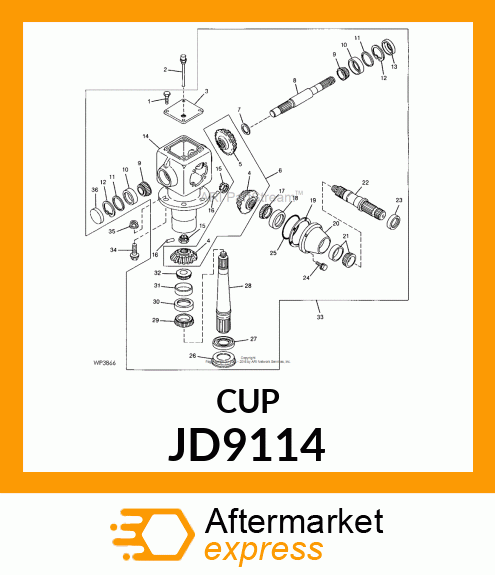 CUP BEARING JD9114