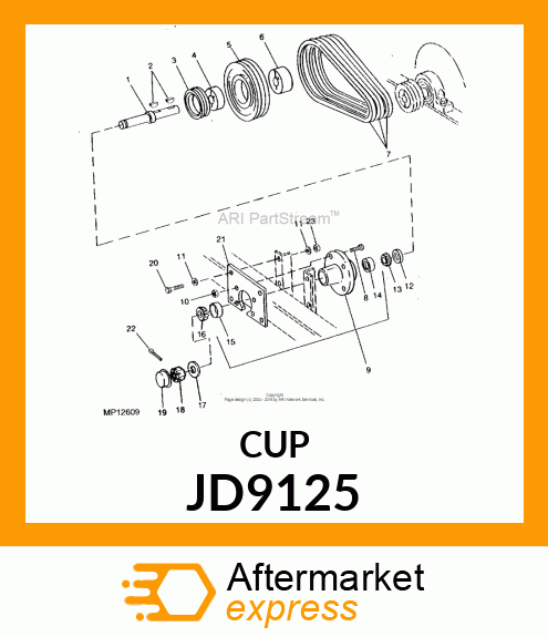 BEARING CUP JD9125