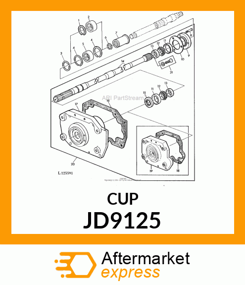 BEARING CUP JD9125