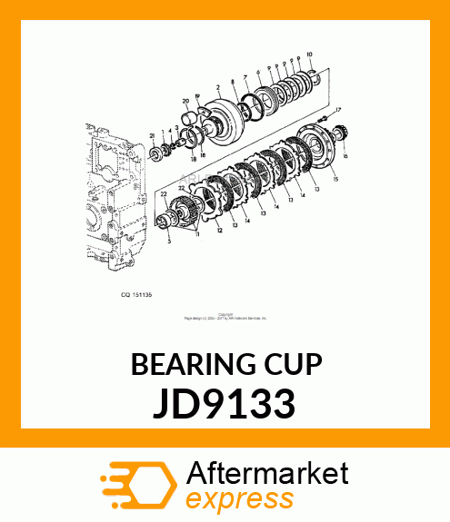 BEARING CUP JD9133