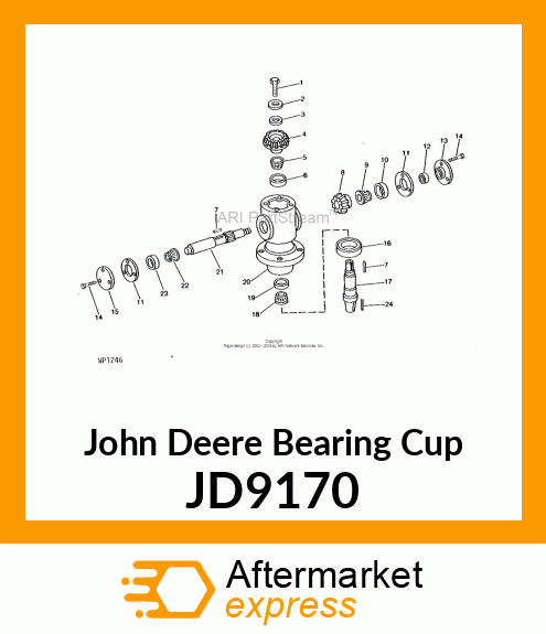 CUP, TAPER ROLLER BEARING JD9170