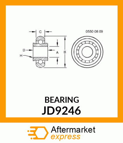 BEARING LESS COLLAR JD9246