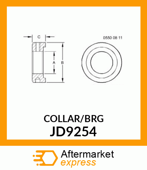 BRG amp; CYL LOCKING COLLAR PNL JD9254