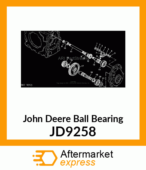 BEARING,BALL JD9258