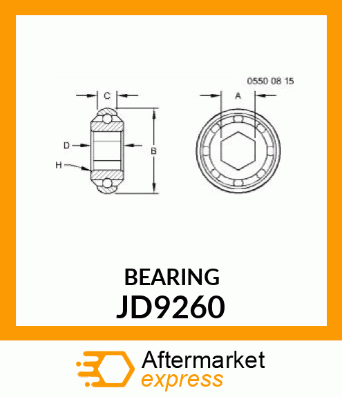 BALL BEARING, BEARING JD9260