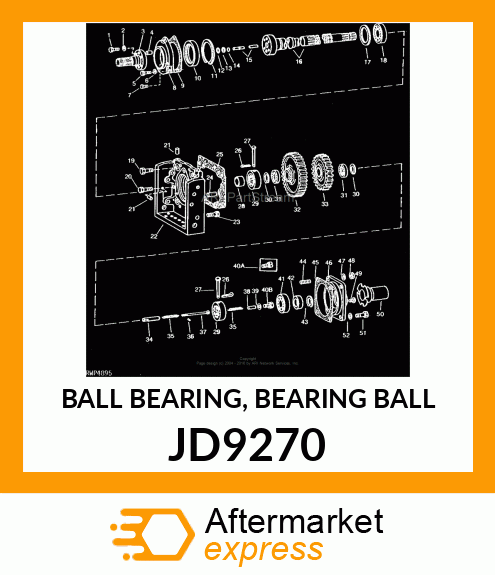 BALL BEARING, BEARING BALL JD9270