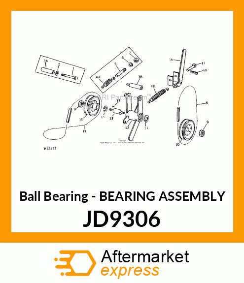 Ball Bearing - BEARING ASSEMBLY JD9306