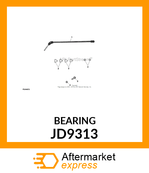 BEARING HEX BORE JD9313