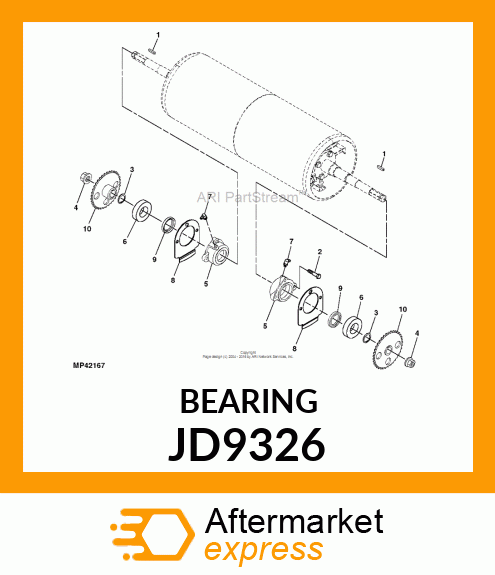 BEARING ,BALL JD9326