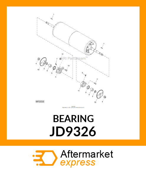 BEARING ,BALL JD9326