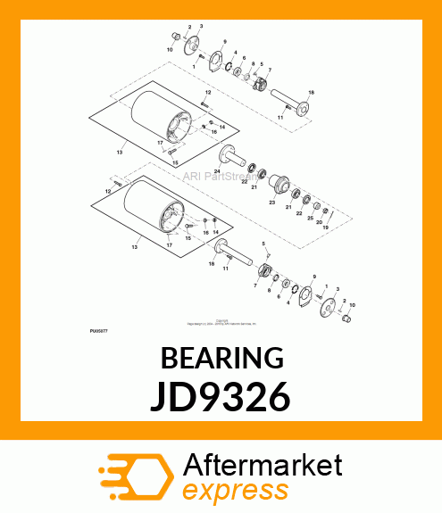 BEARING ,BALL JD9326