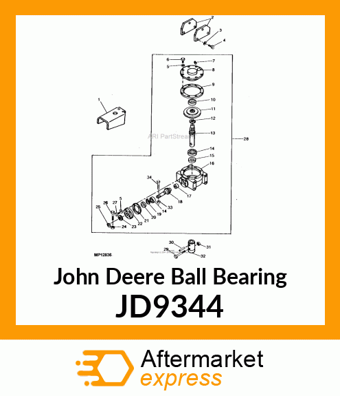 BEARING,BALL JD9344