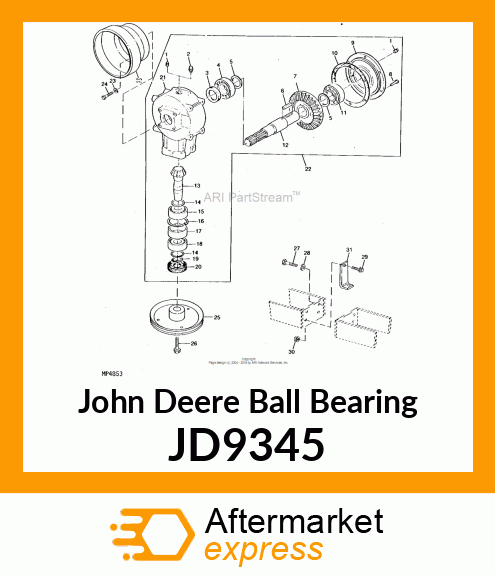 BALL BEARING, BEARING,BALL JD9345