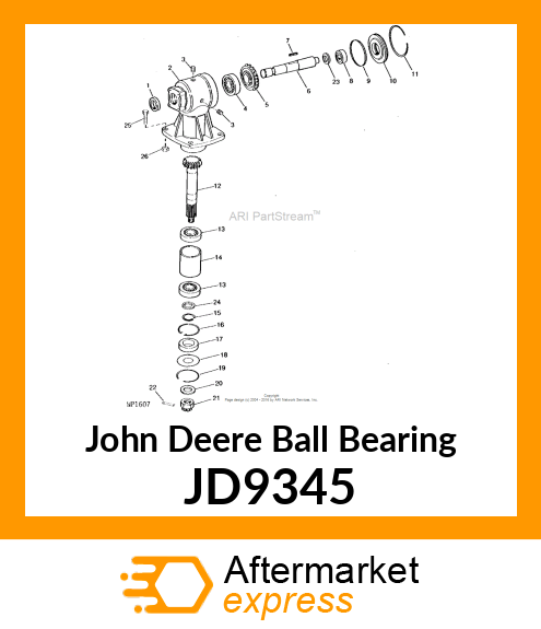 BALL BEARING, BEARING,BALL JD9345