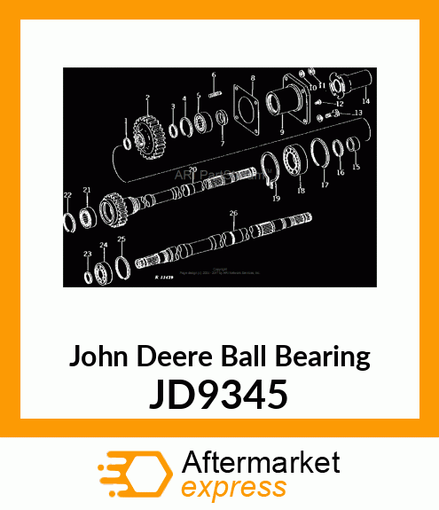 BALL BEARING, BEARING,BALL JD9345