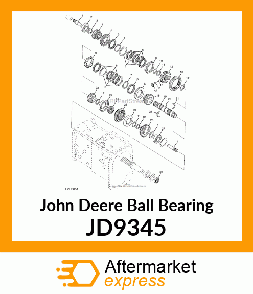 BALL BEARING, BEARING,BALL JD9345