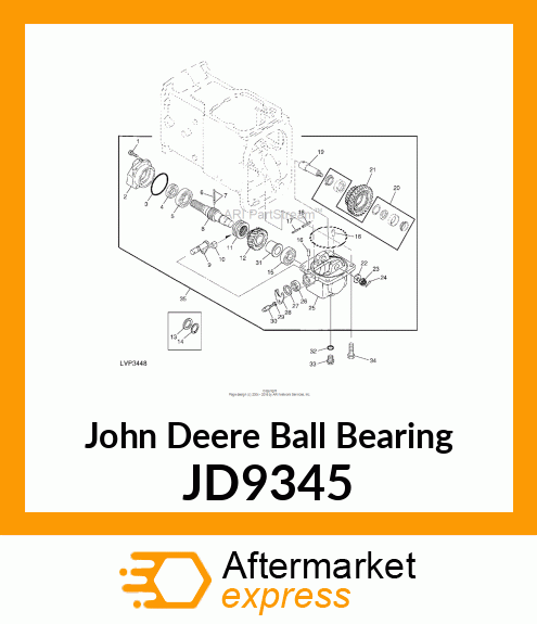 BALL BEARING, BEARING,BALL JD9345