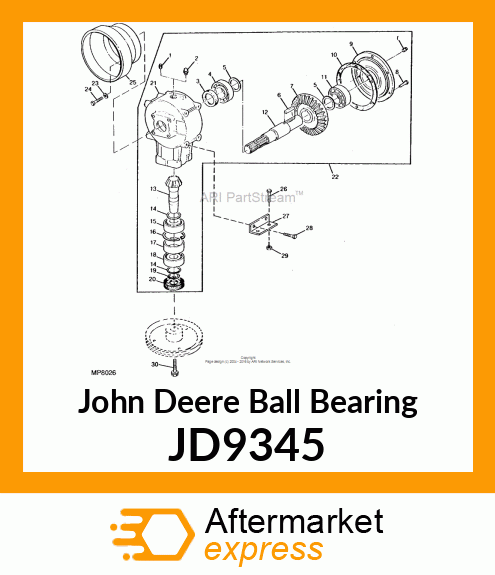 BALL BEARING, BEARING,BALL JD9345