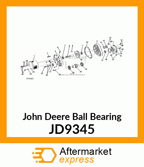 BALL BEARING, BEARING,BALL JD9345