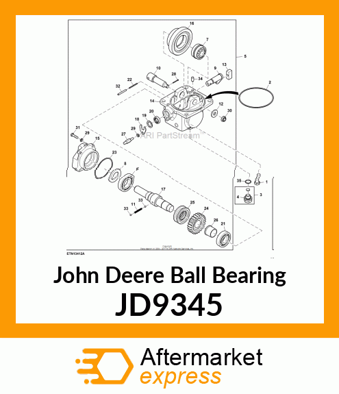 BALL BEARING, BEARING,BALL JD9345