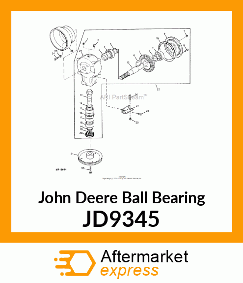 BALL BEARING, BEARING,BALL JD9345