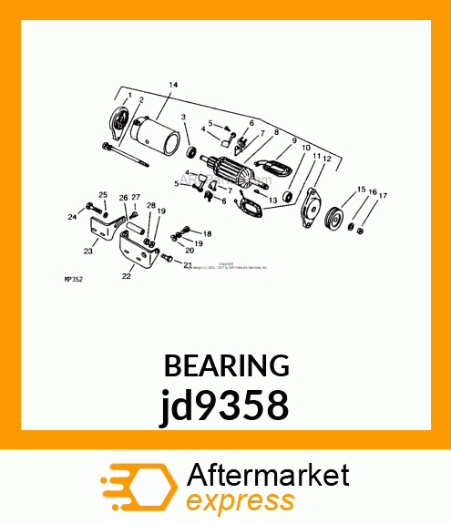 BEARING, BALL jd9358