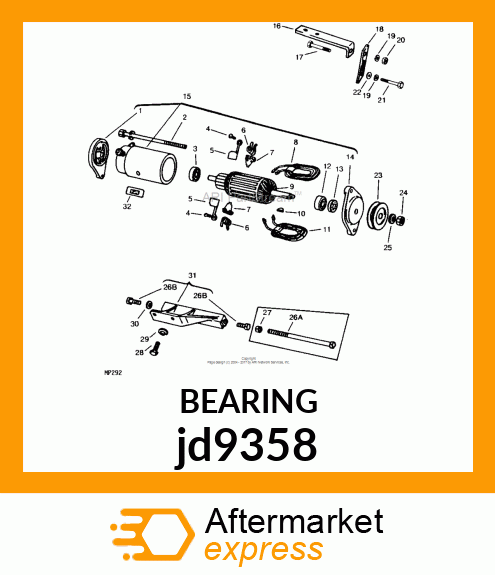 BEARING, BALL jd9358