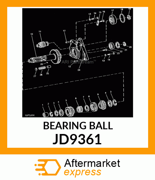 BEARING BALL JD9361