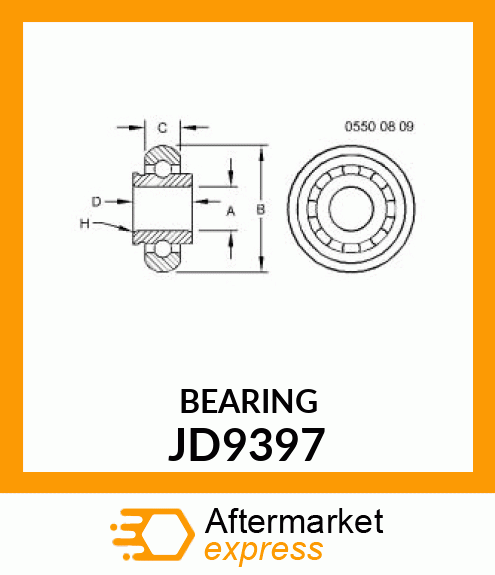 ADAPTER, BEARING JD9397