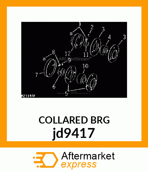 BEARING AND COLLAR ASSEMBLY jd9417