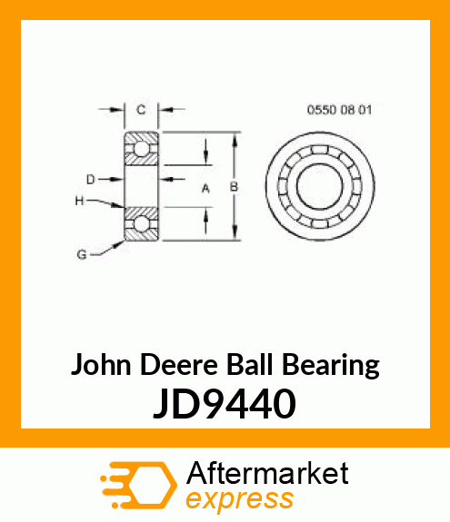 BEARING,BALL JD9440