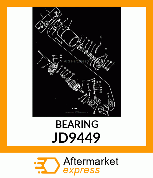 BEARING, BALL JD9449