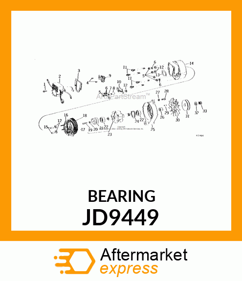 BEARING, BALL JD9449