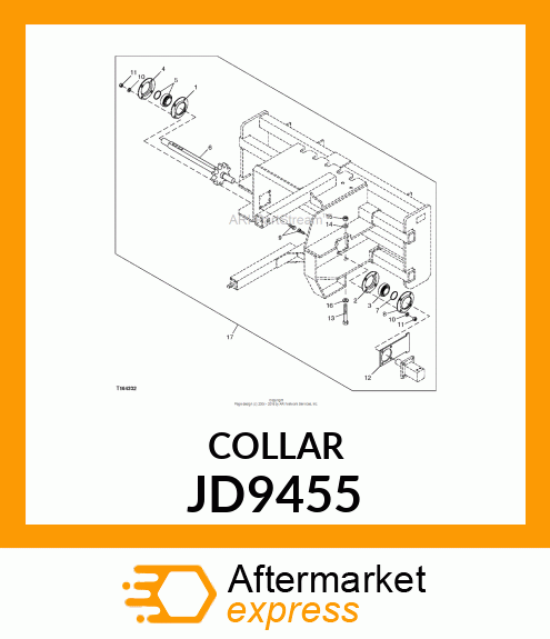 BEARING KIT, BALL BEARING W/ LOCK C JD9455