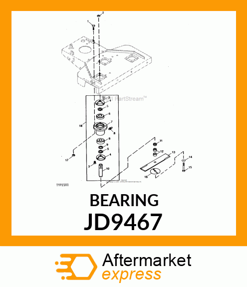 BEARING 62MM DOFFER JD9467