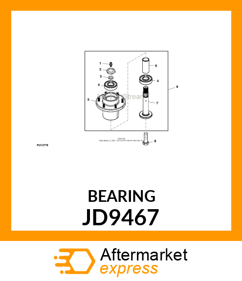 BEARING 62MM DOFFER JD9467