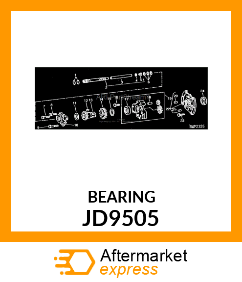 RACE,BEARING,INNER JD9505