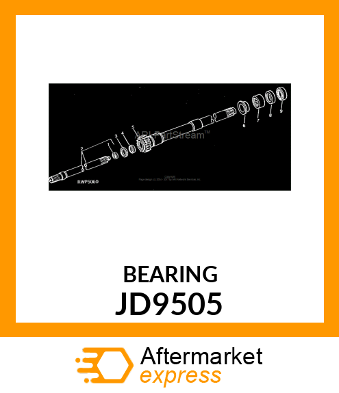 RACE,BEARING,INNER JD9505