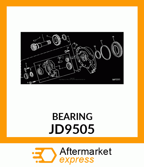 RACE,BEARING,INNER JD9505