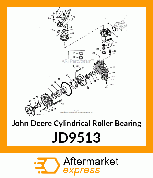 BEARING,ROLLER JD9513