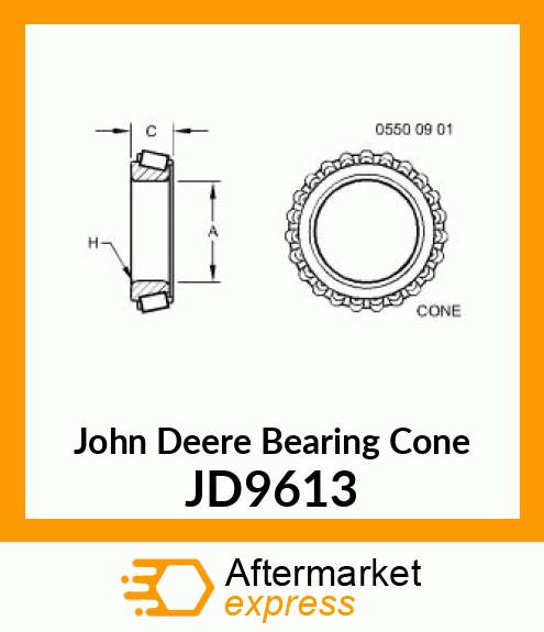 CONE, BEARING JD9613