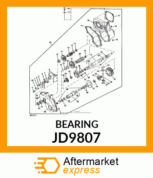 NEEDLE BEARING JD9807