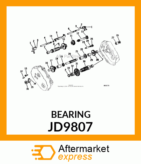 NEEDLE BEARING JD9807