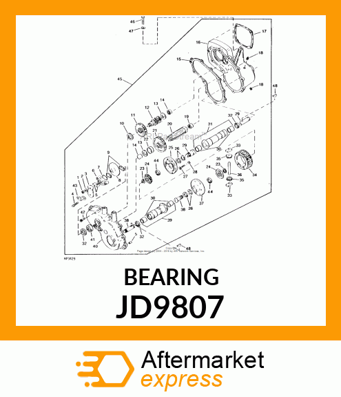 NEEDLE BEARING JD9807