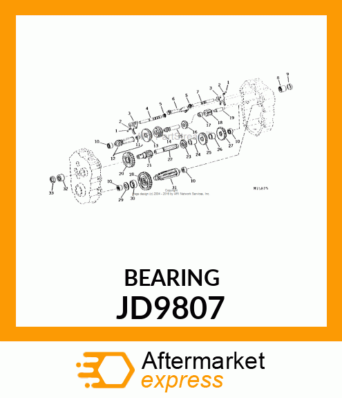 NEEDLE BEARING JD9807