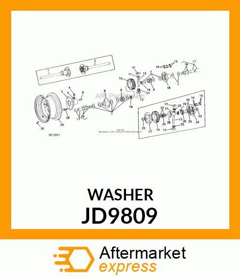 THRUST WASHER JD9809