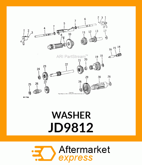 THRUST BEARING RACE JD9812