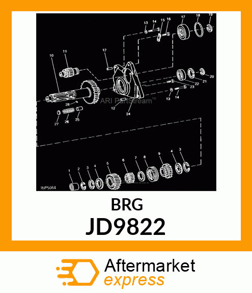 BEARING,NEEDLE JD9822